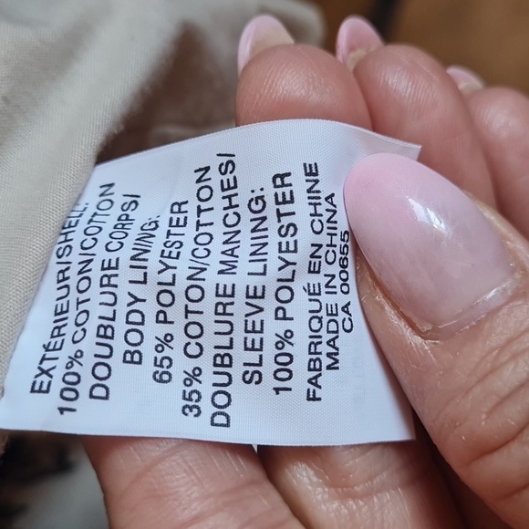 Smart Set Vintage Y2K Lightweight Double Breast Hop Length Trench/Rain Coat - Picture 12 of 12